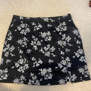 Black mini skirt